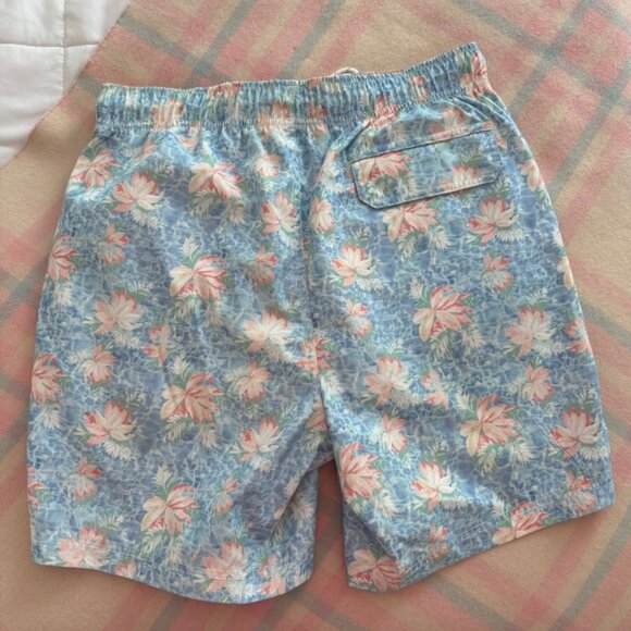 Nautica Floral Print 6" Leg Bathing Suit - Picture 5 of 9